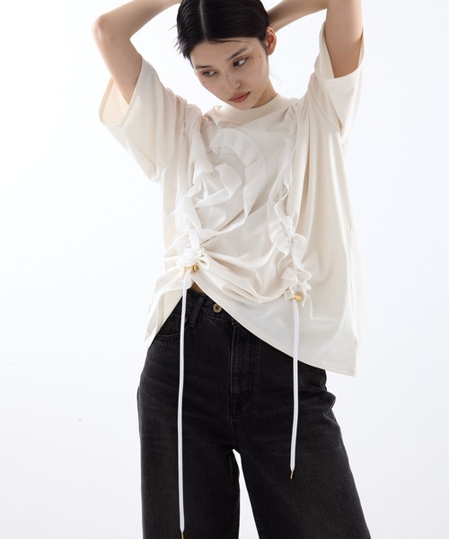 HOUGA（ホウガ） tシャツ 「HOUGA/ホウガ」wave T/Tシャツ レディース