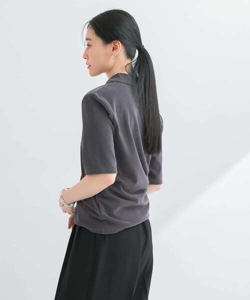 URBAN RESEARCH tシャツ パイルポロ衿カットソー レディース
