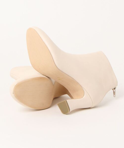 「minia」 ショートブーツ L アイボリー レディース_画像3