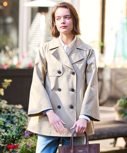 使用少ドレステリア　ライトトレンチコート34 ドレステリア DRESSTERIOR ライトトレンチコート （ブルー(091