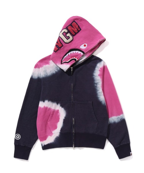 パーカー HAND DYE SHARK FULL ZIP HOODIE レディース