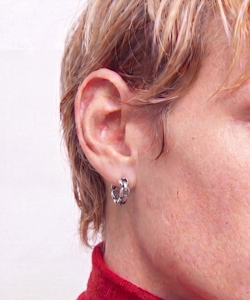フープ ピアス 「H.O.V」LINK HOOP PIERCE/リンク ユニセックス