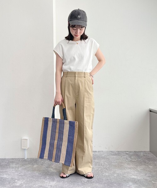 「fredy emue」 チノパンツ 38 カーキ レディース