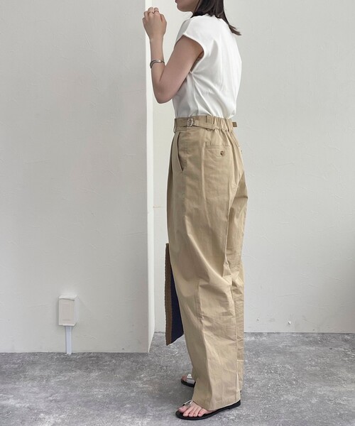 「fredy emue」 チノパンツ 38 カーキ レディース