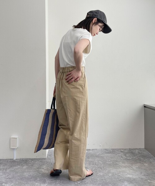 「fredy emue」 チノパンツ 38 カーキ レディース