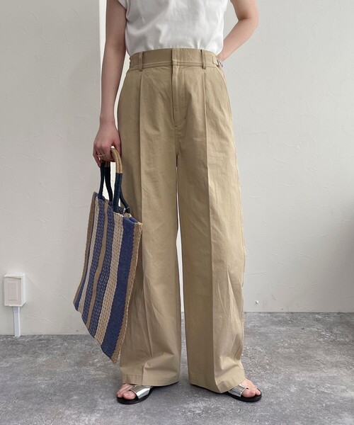 「fredy emue」 チノパンツ 38 カーキ レディース