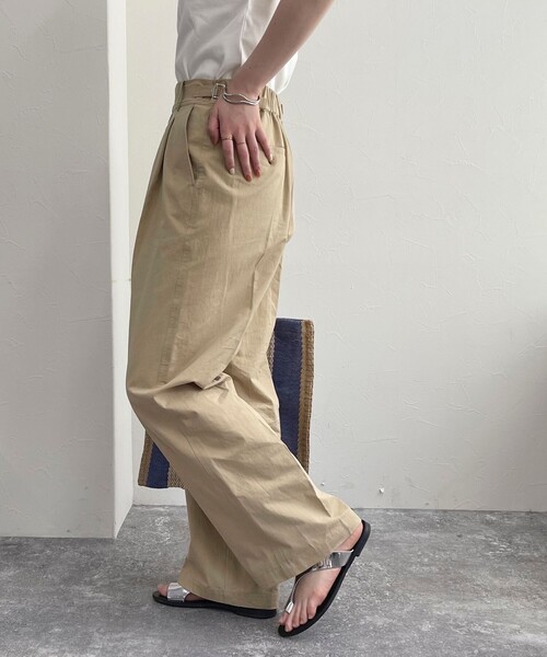 「fredy emue」 チノパンツ 38 カーキ レディース