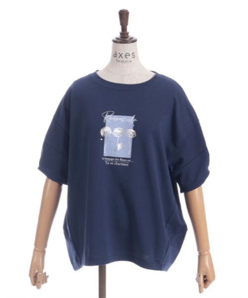 tシャツ 半袖 プリントコクーントレーナー レディース | axes femme | 10
