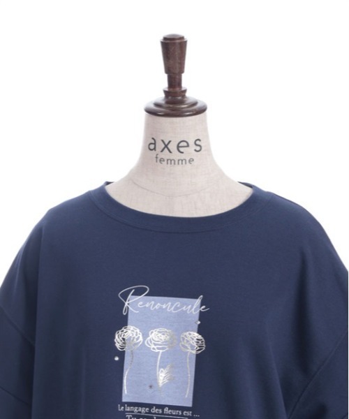 tシャツ 半袖 プリントコクーントレーナー レディース | axes femme | 13
