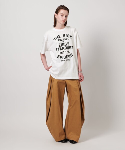 tシャツ 「ASTRAET」D/BOWIE ZIGGY プリントTシャツ レディース ASTRAET tシャツ 「ASTRAET」D/BOWIE ZIGGY プリントTシャツ