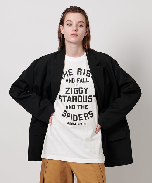 tシャツ 「ASTRAET」D/BOWIE ZIGGY プリントTシャツ レディース ASTRAET tシャツ 「ASTRAET」D/BOWIE ZIGGY プリントTシャツ