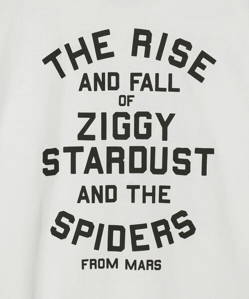 tシャツ 「ASTRAET」D/BOWIE ZIGGY プリントTシャツ レディース ASTRAET tシャツ 「ASTRAET」D/BOWIE ZIGGY プリントTシャツ