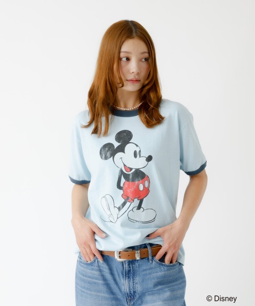 Johnbull ジョンブル コットン「ミッキーマウス」プリント Tシャツ 「MICKEY MOUSE」 T jt252c02  レディース 【クーポン対象】 JT253C07]JOHNBULL(ジョンブル) MICKEY MOUSE Tシャツ ミッキー