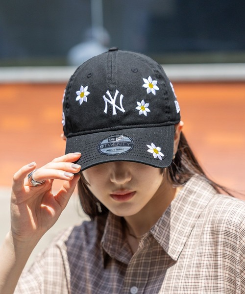 NEWERA/ニューエラ LA 9TWENTY フラワー刺繍 キッズ Youth 9TWENTY MLB Flower Embroidery ロサンゼルス