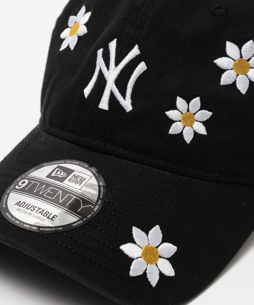 【New Era】9TWENTY フラワー刺繍 総柄 海外限定品 キャップ NEW ERA キャップ 帽子 「NEW ERA/ニューエラ」別注/9TWENTY