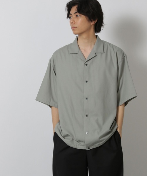 LAKOLE（ラコレ） シャツ 半袖 裾ドロスト半袖シャツ / 571777 メンズ