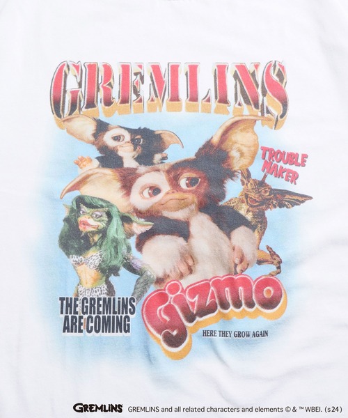 「ADPOSION」 「GREMLINS」半袖Tシャツ LARGE ブラック メンズ
