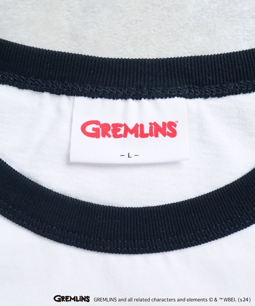 「ADPOSION」 「GREMLINS」半袖Tシャツ LARGE ブラック メンズ