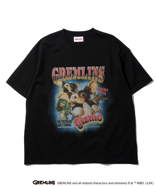 「ADPOSION」 「GREMLINS」半袖Tシャツ LARGE ブラック メンズ