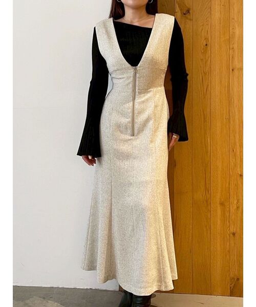 ラグナムーン ワンピースガウン LAGUNAMOON（ラグナムーン） ワンピース ノースリーブジャンパー