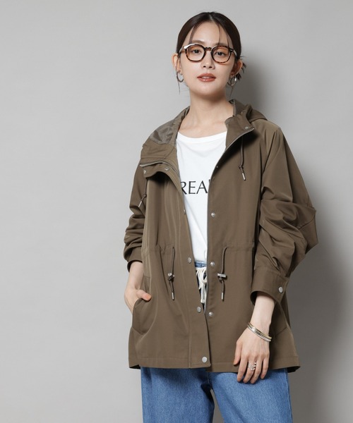 NANO universe（ナノ・ユニバース） ブルゾン アウター 撥水加工フード