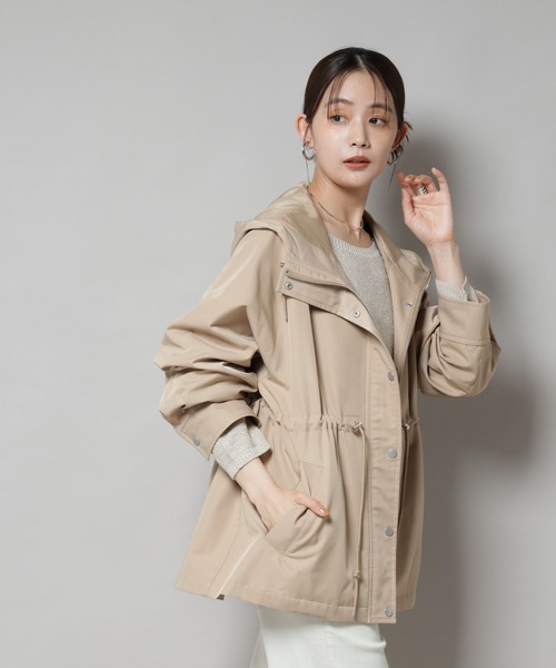 NANO universe（ナノ・ユニバース） ブルゾン アウター 撥水加工フード