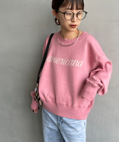 AMERICANA（アメリカーナ） ニット セーター 別注 ショート丈 フロント