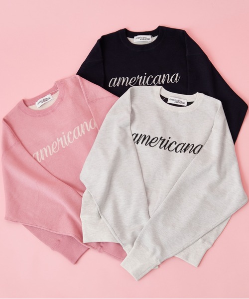 AMERICANA（アメリカーナ） ニット セーター 別注 ショート丈 フロント