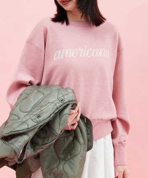 AMERICANA（アメリカーナ） ニット セーター 別注 ショート丈 フロント