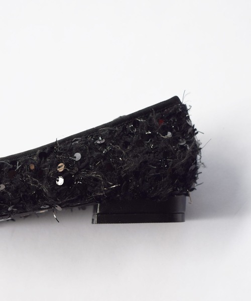 「EVOL」 フラットパンプス 22.5cm シルバー レディース