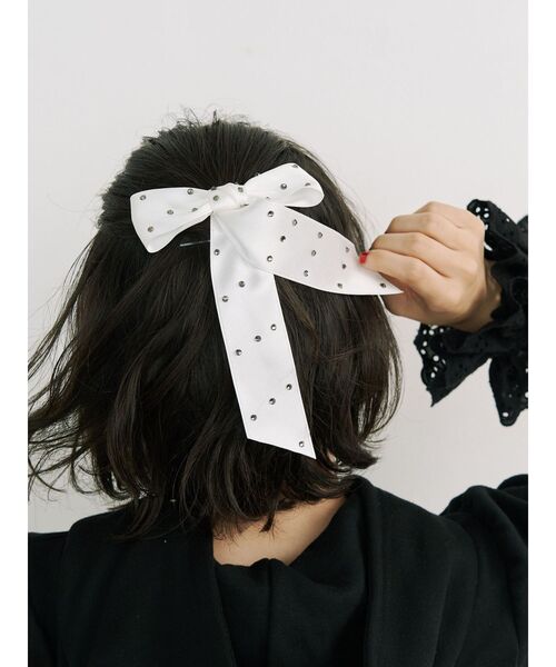 jouetie（ジュエティ） ヘアクリップ ビジュービッグリボンバレッタ
