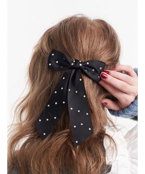 jouetie（ジュエティ） ヘアクリップ ビジュービッグリボンバレッタ