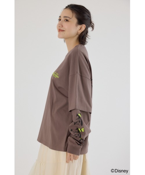 RODEO CROWNS　ミッキー　レイヤードロングスリーブTシャツ 試着のみ RODEO CROWNS ミッキー レイヤードロングスリーブTシャツ 試着