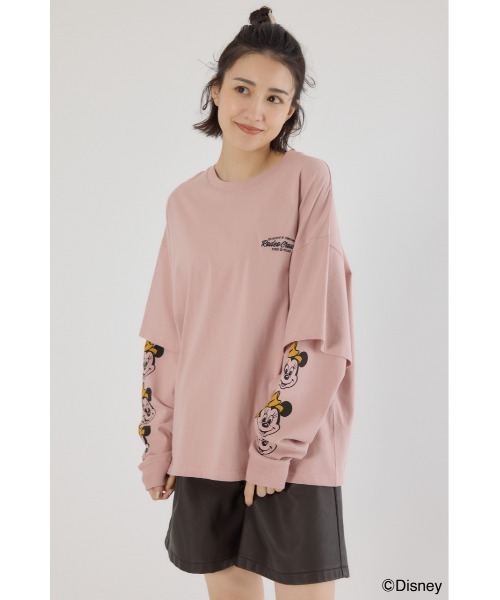 ロデオクラウンズ ディズニーコラボ レイヤードロングスリーブＴシャツ ドナルド RODEO CROWNS WIDE BOWL | 【UNISEX】（ミッキー＆フレンズ