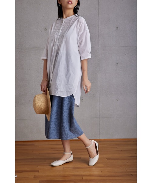 「Fanaka」 7分袖ブラウス FREE パープル レディース_画像5