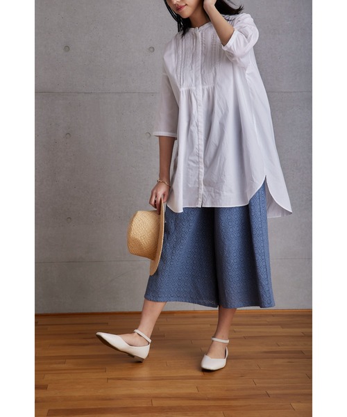 「Fanaka」 7分袖ブラウス FREE パープル レディース_画像7