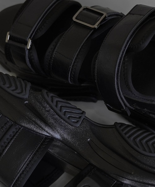 「eftyus」 サンダル S ブラック メンズ_画像6