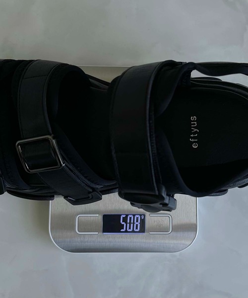 「eftyus」 サンダル S ブラック メンズ_画像7