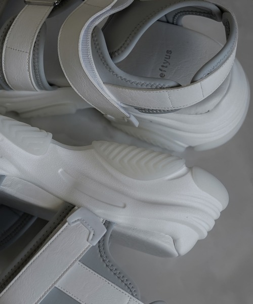 「eftyus」 サンダル S ブラック メンズ_画像9