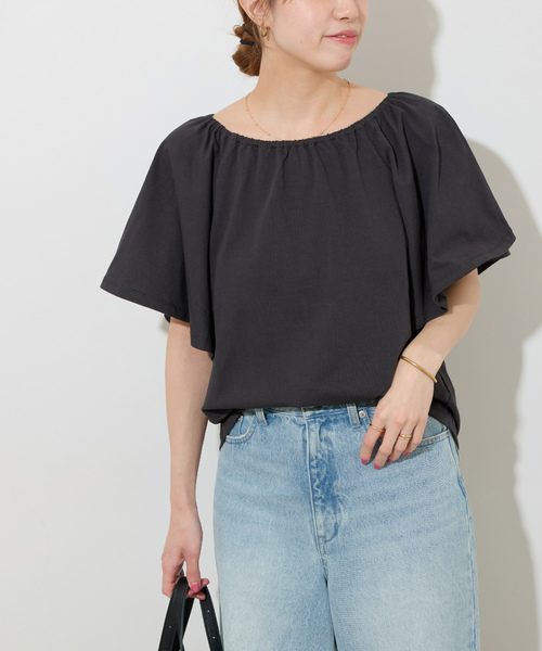 「JOURNAL STANDARD relume」 半袖カットソー FREE ブラック レディース_画像4