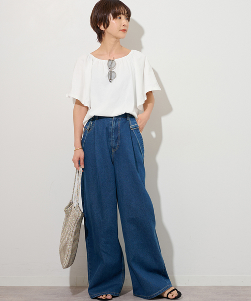 「JOURNAL STANDARD relume」 半袖カットソー FREE ブラック レディース_画像8