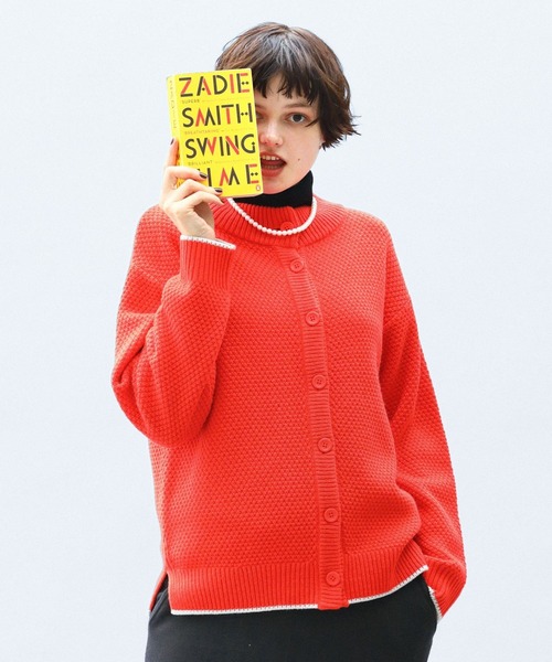 「niko and...」 ニットカーディガン LARGE グリーン レディース_画像6