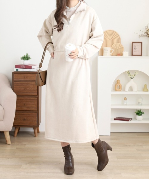 mitis（ミティス） ワンピース スエードポンチドロストワンピース