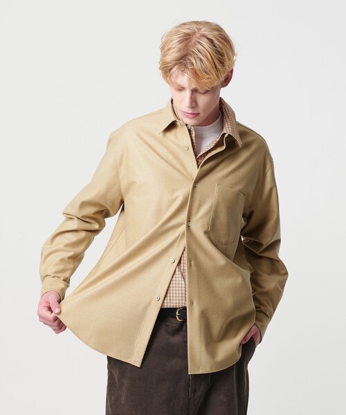 BEAUTY＆YOUTH UNITED ARROWS シャツ HI-LINE ウール ジャージー