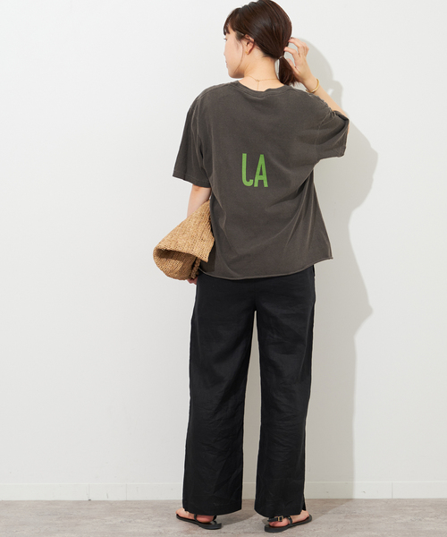 「THE DAY ON THE BEACH」 半袖Tシャツ FREE グレー レディース_画像4