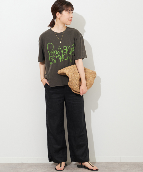 「THE DAY ON THE BEACH」 半袖Tシャツ FREE グレー レディース_画像5