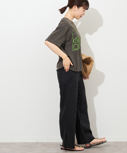 「THE DAY ON THE BEACH」 半袖Tシャツ FREE グレー レディース_画像7