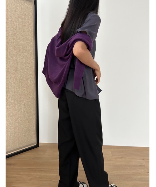 「Didot.showroom」 半袖シャツ FREE ブラック レディース_画像9