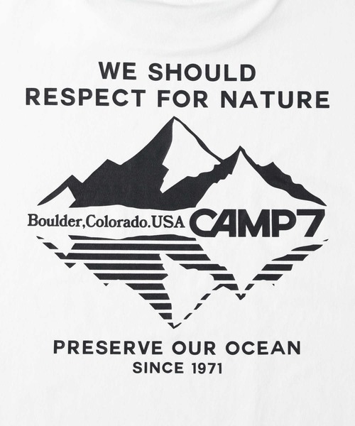 「CAMP7」 半袖Tシャツ X-LARGE ホワイト メンズ_画像5