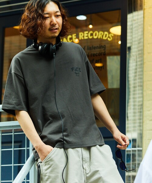 「FREAK'S STORE」 半袖Tシャツ LARGE ブラック メンズ_画像8